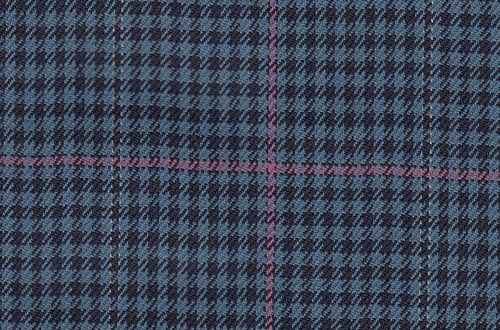 Blue/Black check with pink overcheck