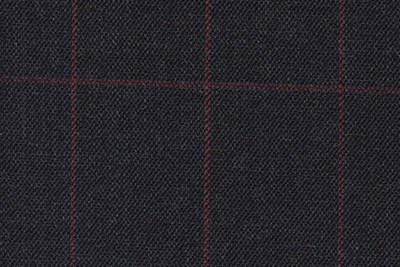 Charcoal Grey with Burgundy Check