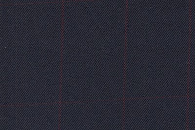 Navy with Burgundy Check