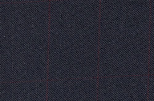 Navy with Burgundy Check