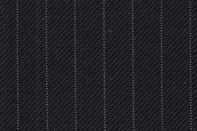 Black with White Pin Stripe