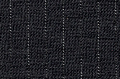 Black with White Pin Stripe