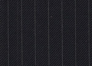 Black with White Pin Stripe