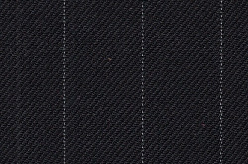 Black with Ivory Pin Stripe