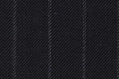 Black with Grey Chalk Stripe