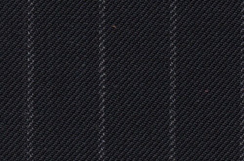Black with Grey Chalk Stripe