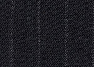 Black with Grey Chalk Stripe