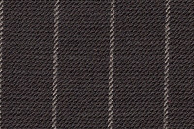 Brown with Cream Chalk Stripe