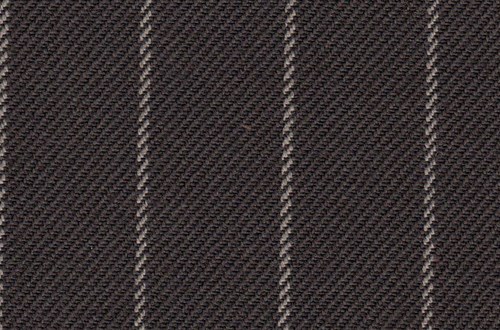 Brown with Cream Chalk Stripe