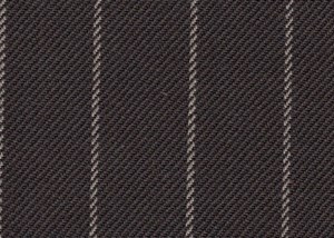 Brown with Cream Chalk Stripe