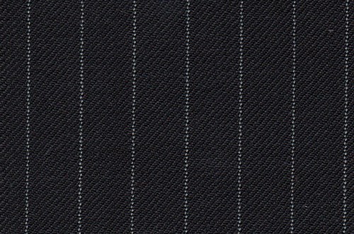 Black with white pin stripe