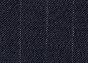Navy with Ivory Chalk Stripe