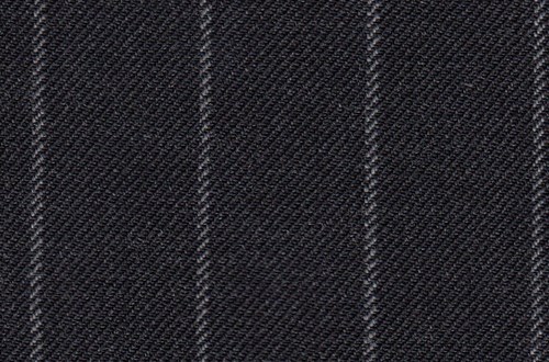 Dark Grey with Ivory Chalk Stripe