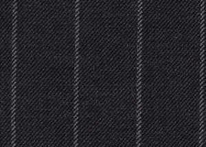 Dark Grey with Ivory Chalk Stripe