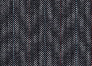 Grey with Blue & Burgundy pin stripes