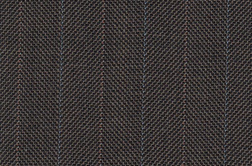 Brown with Blue & Tan pin stripes