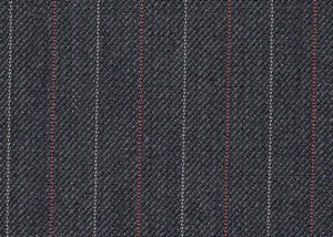 Grey with Red & White pin stripes