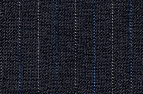 Navy with Electric blue & white pin stripes