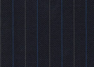 Navy with Electric blue & white pin stripes