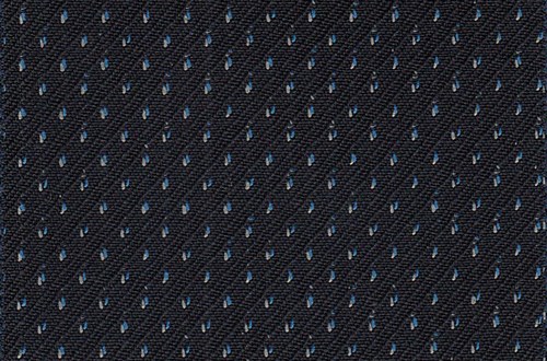 Black with Blue/White pindot