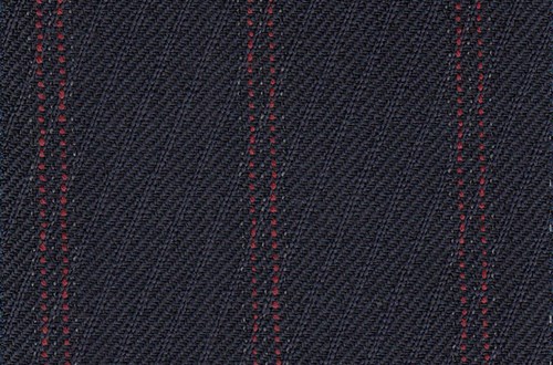 Navy Rhadame Twill with Red Stripe