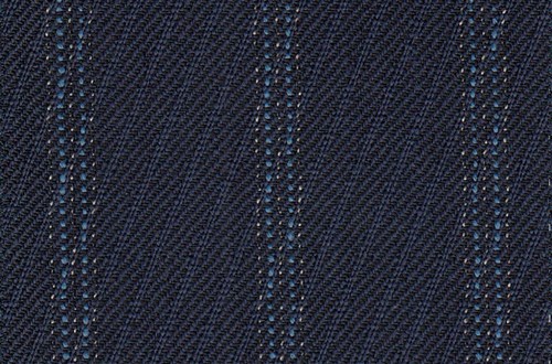 French Navy Rhadame Twill with Blue Stripe