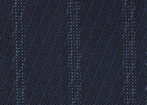 French Navy Rhadame Twill with Blue Stripe
