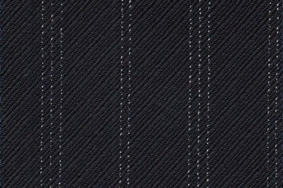 Black Rhadame Twill with white stripe
