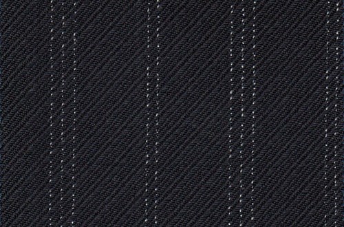 Black Rhadame Twill with white stripe