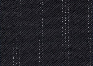Black Rhadame Twill with white stripe
