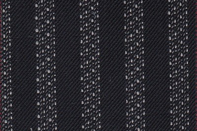 Black with wide white stripe