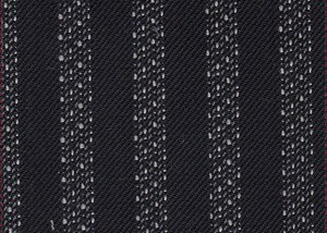 Black with wide white stripe
