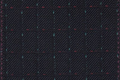 Dark Navy with Green & Red Dot check