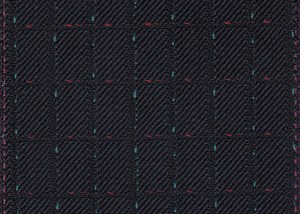 Dark Navy with Green & Red Dot check