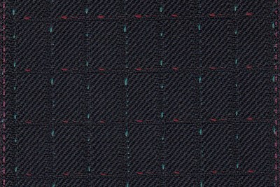 Dark Navy with Green & Red Dot check