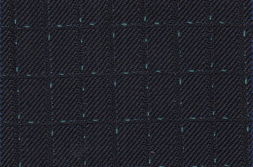 Dark Navy with Green Dot check