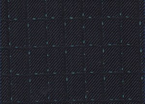 Dark Navy with Green Dot check