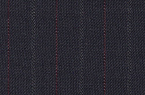 Navy With Red / White Stripes