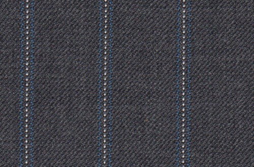 Grey with white & blue Stripe