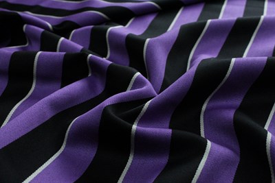 Purple/Black/White Stripe
