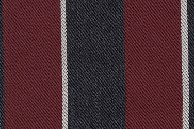 Burgundy/Grey/White Stripe