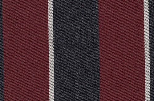 Burgundy/Grey/White Stripe