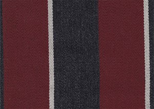 Burgundy/Grey/White Stripe