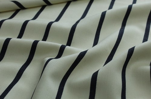Off White / Navy Stripe