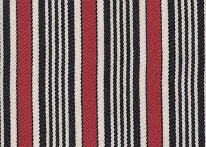 Off White with Black & Red Stripe