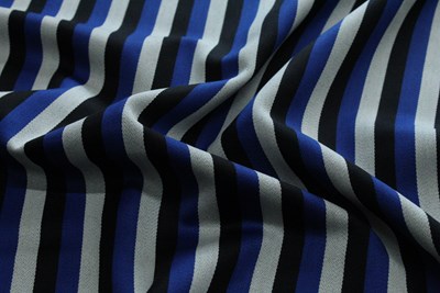 Blue/Black/White Stripe