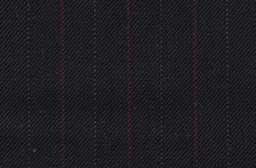 Black with Silver/Red Stripe