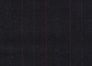 Black with Silver/Red Stripe