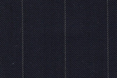 Navy with white chalk stripe