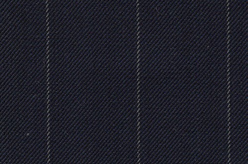 Navy with white chalk stripe